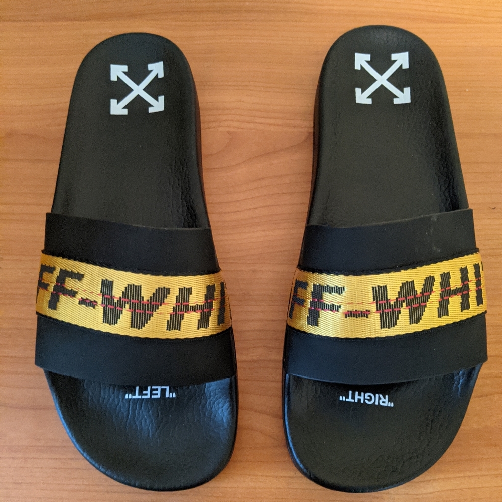Off White Industrial Slides